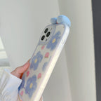 Blue Flower Bow Phone Case