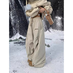 Fleece-Lined Pleated Wide-Leg Pants | Women’s Casual