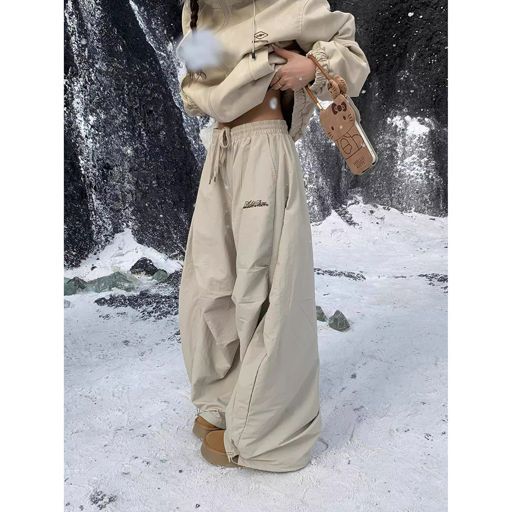 Fleece-Lined Pleated Wide-Leg Pants | Women’s Casual