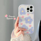 Blue Flower Bow Phone Case