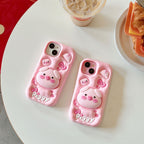 Cute Animal Stand Case (Piggy & Friends)