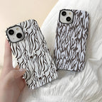 White Leopard Print Hard Case