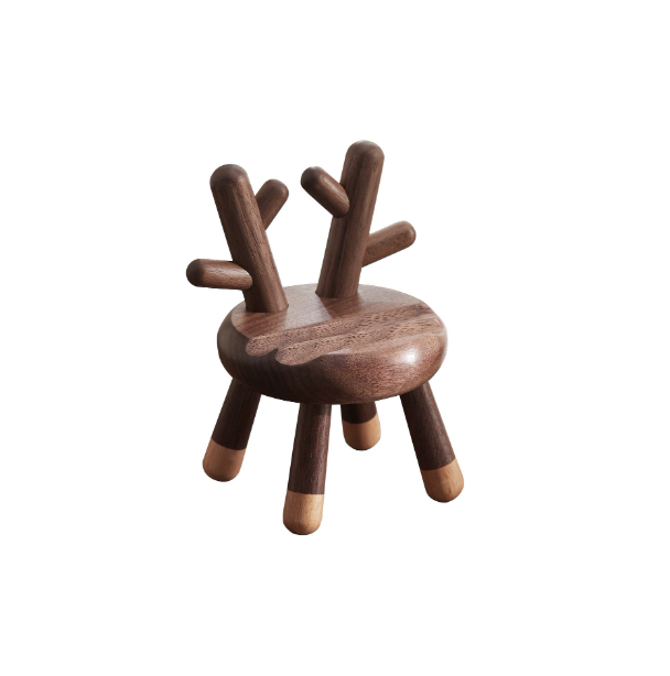 Wooden Stool Phone Stand