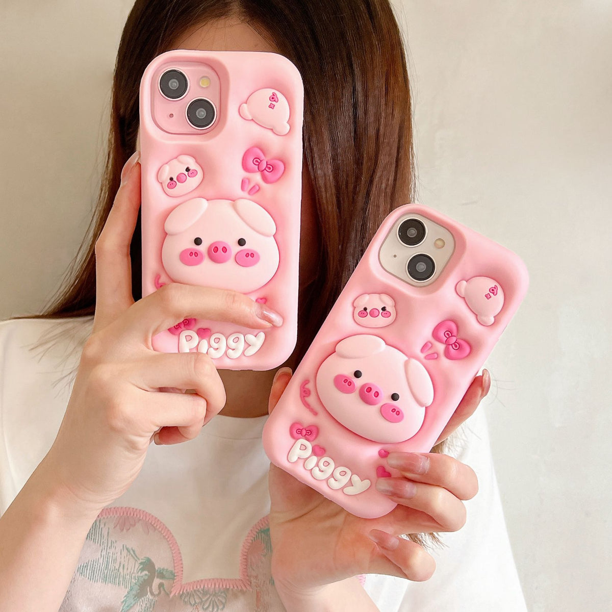 Cute Animal Stand Case (Piggy & Friends)