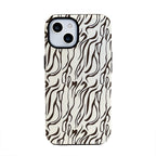 White Leopard Print Hard Case