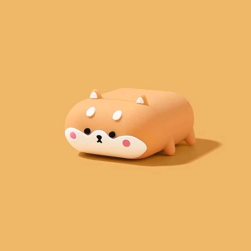 Cute Shiba Inu Silicone AirPods Case